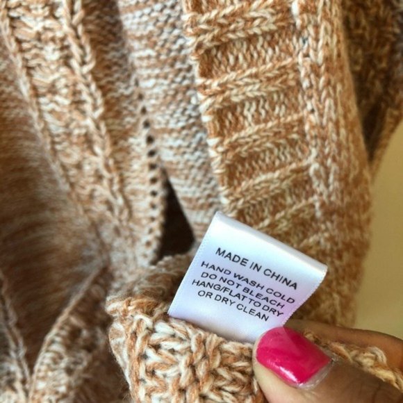 Duster Cardigan Sweater Coral Peach - Picture 9 of 10